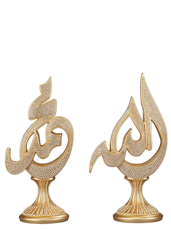 2 Piece Set Arabic Allah Muhammad. Islamic ornament-(NKBY-1503S1)-theislamicshop.com