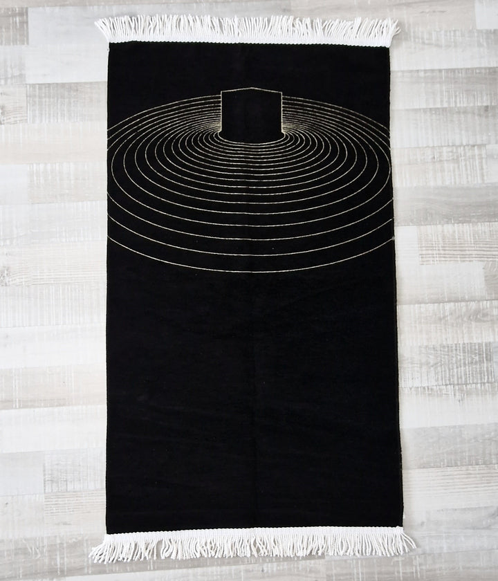 Kaba design chenille  prayer mat Good Quality-TheIslamicshop.com