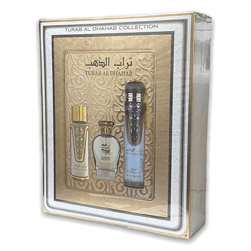 Turab Al Dhahab 3 Piece Gift Set Collection Ard Al Zaafaran-theislamicshop.com