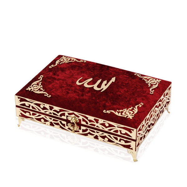 Beautiful Quran With Box Gift Red Colour-theislamicshop.com
