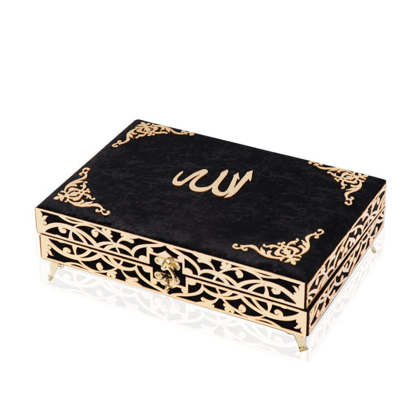 Beautiful Quran With Box Gift Black-theislamicshop.com