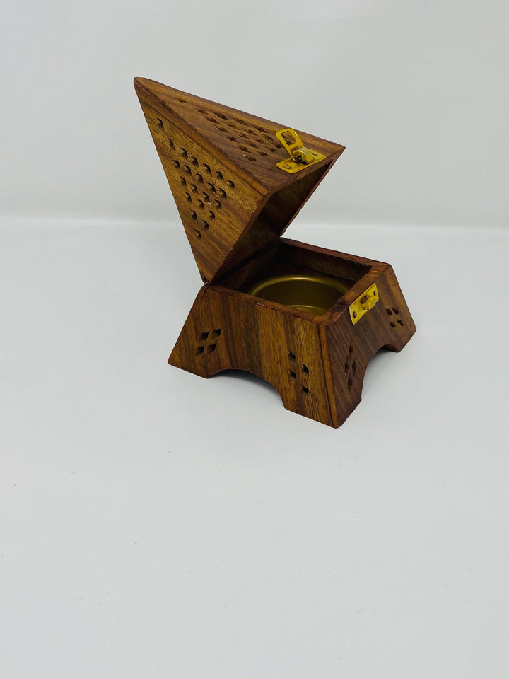 Bakhoor Burner Wood Arabic Mini for Incense Oud,-theislamicshop.com