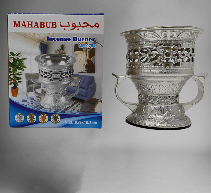 Bakhoor Oudh Burner Silver Good quality-theislamicshop.com