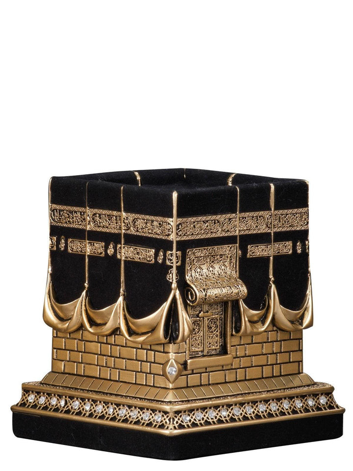 Islamic Table Decor Kaba Replica Gold & Silver (Medium)-theislamicshop.com