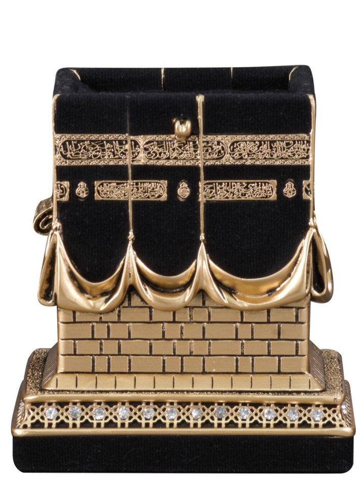 Islamic Table Decor Kaba Replica Gold & Silver (Medium)-theislamicshop.com