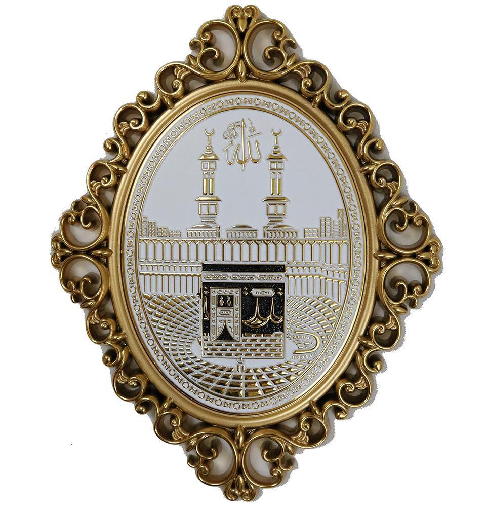 Islamic Wall Decor Plaque Kaba Gold PN-0514-2464-theislamicshop.com ...