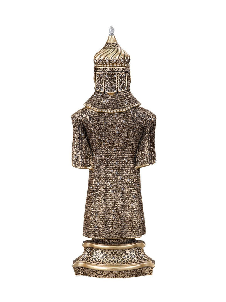 Jawshan Kabir Silver Moulded Ottoman Military Armor 26 x 8cm Ornament Small - The Islamic Shop