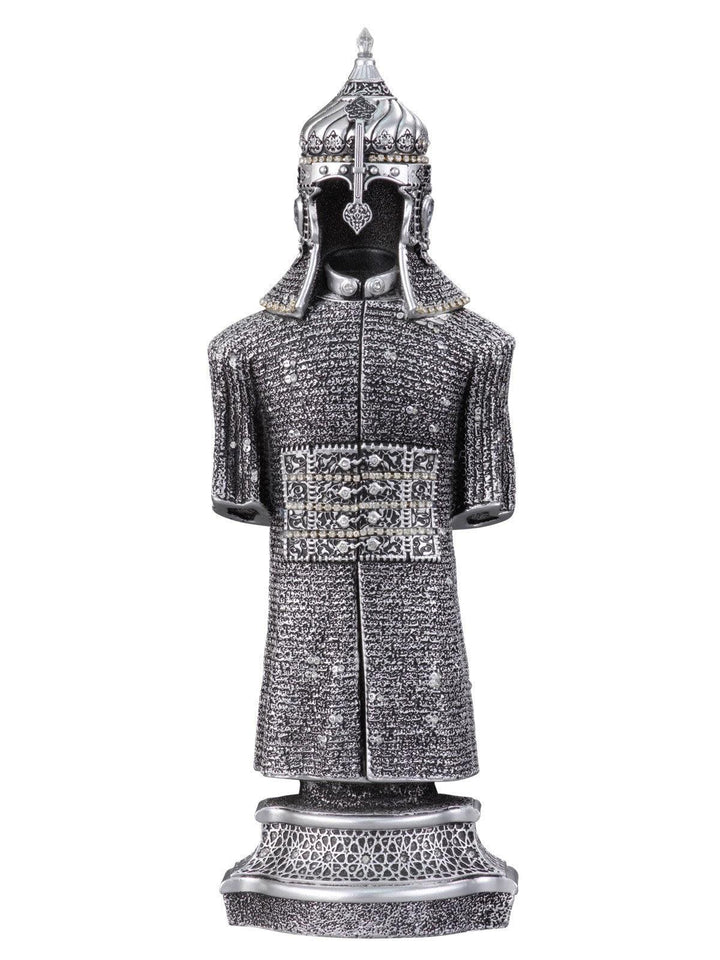 Jawshan Kabir Silver Moulded Ottoman Military Armor 29 x 10cm Ornament - Moslem Islamic Art - The Islamic Shop