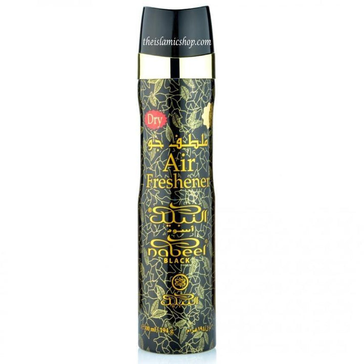Nabeel Black Air Freshener 300ml Floral-Woody-Musky Incense Spray - The Islamic Shop