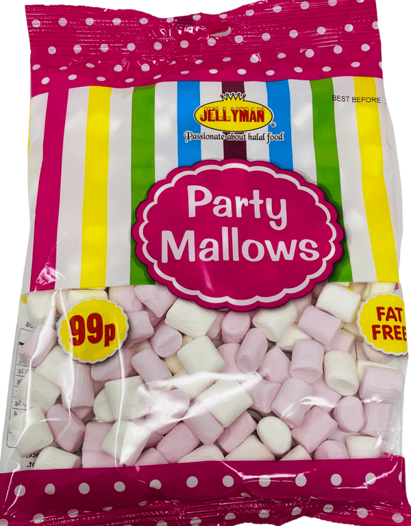 Party Chamallow Pink & White Marshmallows 120gr Small Size-theislamicshop.com