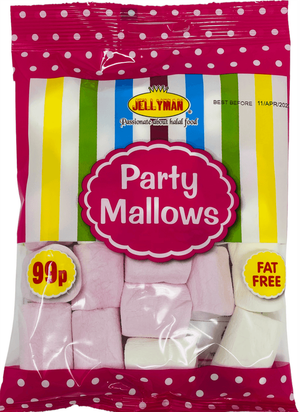 Party Chamallow Pink & White Marshmallows 120gr-theislamicshop.com