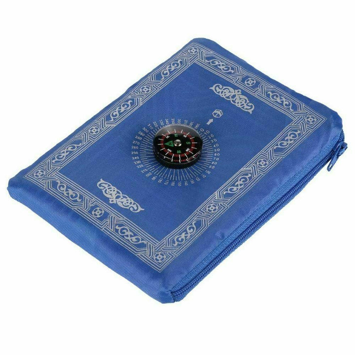 Pocket Prayer Mat With Compass-TheIslamicshop.com