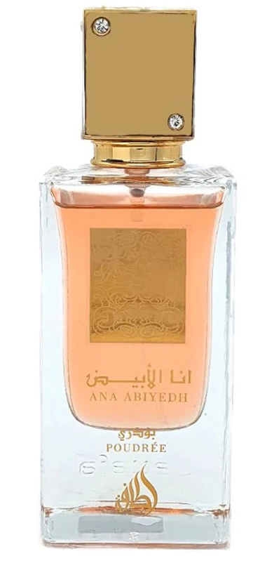 LATTAFA ANA ABIYEDH POUDR'EE 60ML Eau De Parfum Saffron Amber Wood Perfume-theislamicshop.com