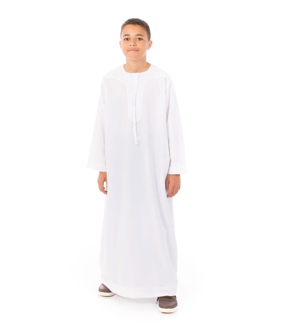 White Arab Omani Kids Jubba Thobe