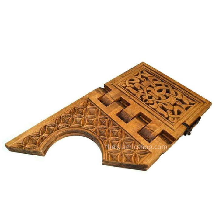 luxeturc_table_ergonomic_wooden_rehal_book_holder_Wooden_Desktop_Perforated_Rahle_Book_Reading_Stand_close_the_islamic_shop